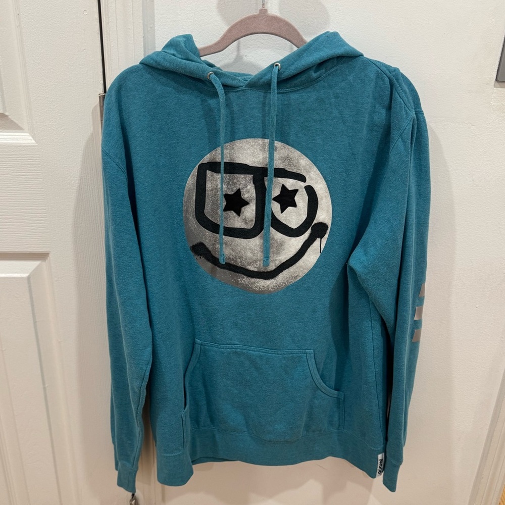 BWOOD Blue Hoodie With Patches | Size XL